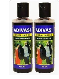 Adivasi Vishvambhari Herbal Hair Oil 100Ml Pack Of 2