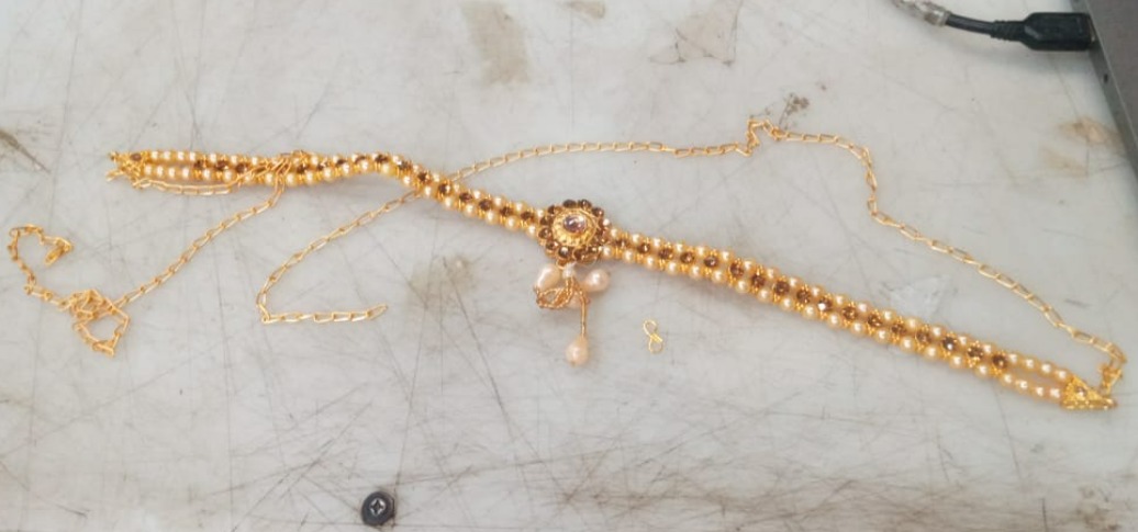 Gold Plated White Kundan Kamarband For Women