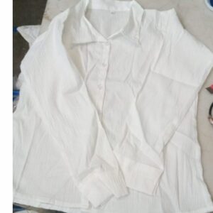 Womens White Cotton Shirt Size S