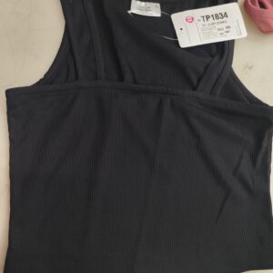 Black Colour Tank Top For Women Size Xs