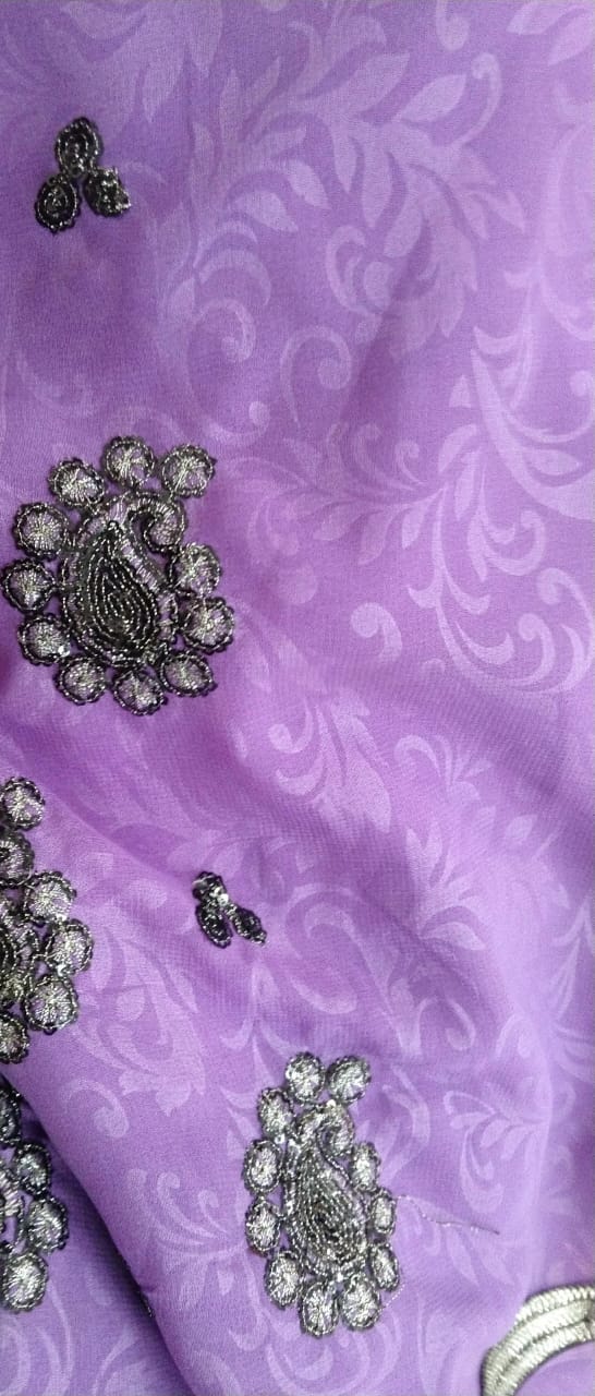 Purple Color Saree For Women