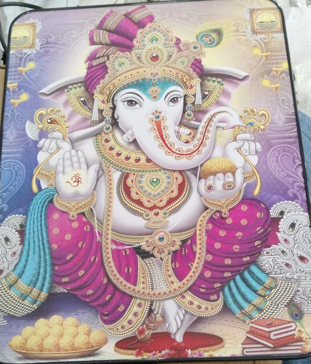 Lord Ganesh Wall Painting Size 10 X 14 Inch