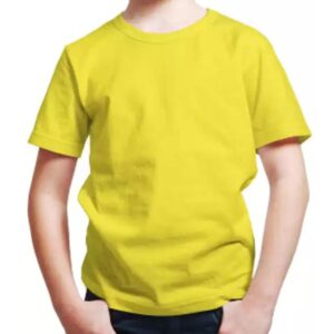 Kids Yellow Colour T Shirt Size 1 To 2 Years