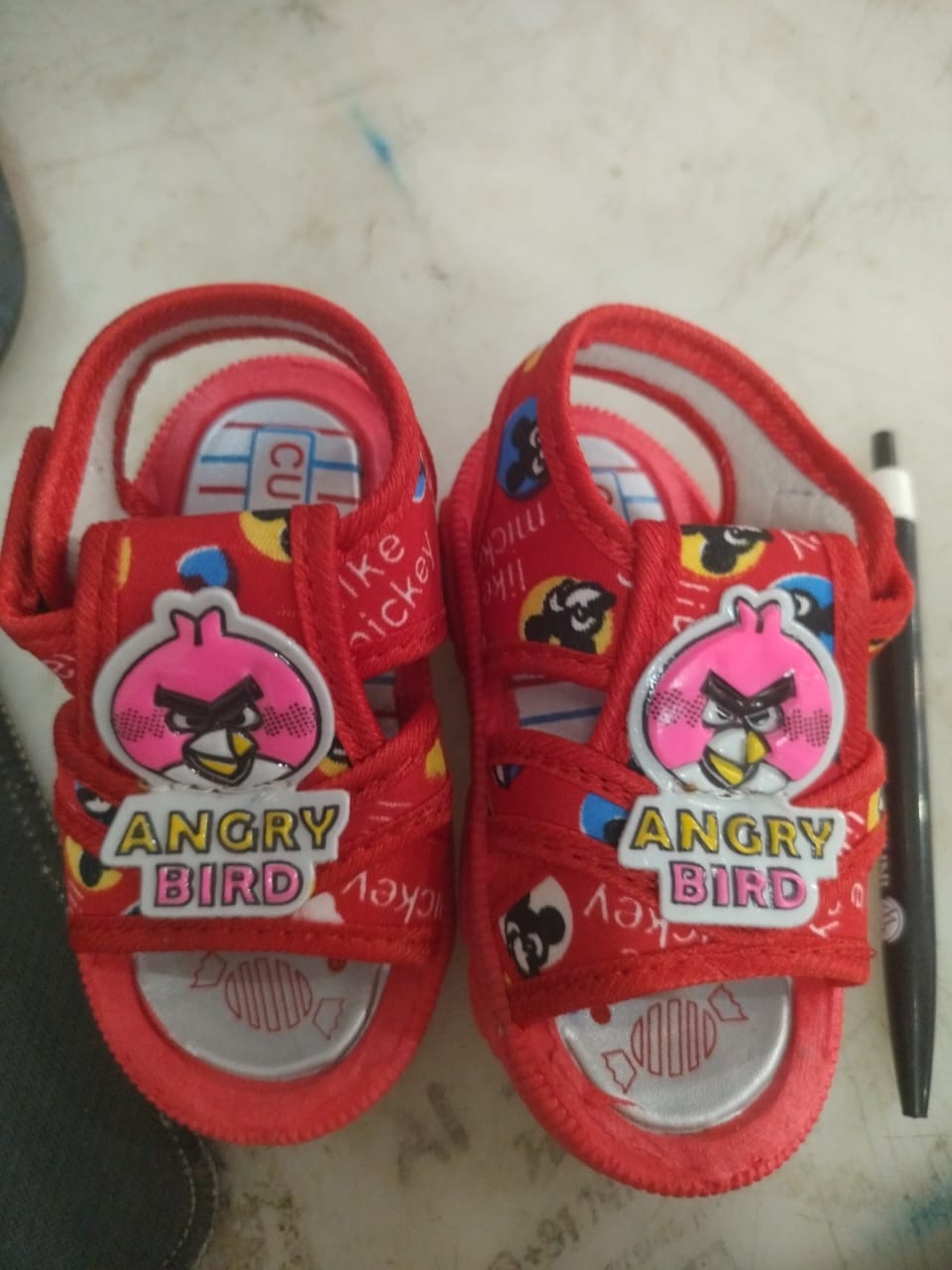 Kids Red Colour Sandals Size 9 To 12 Months