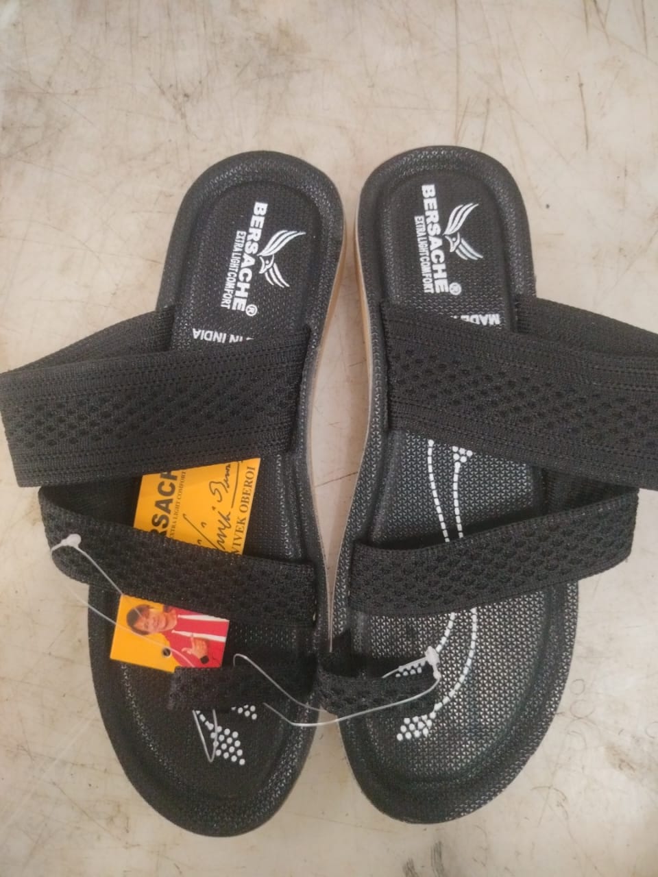 Women Black Slippers Size 5