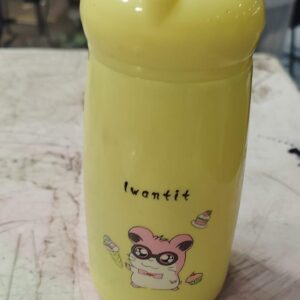Small Bottle For Kids 350Ml Yellow Colour Pack Of 2