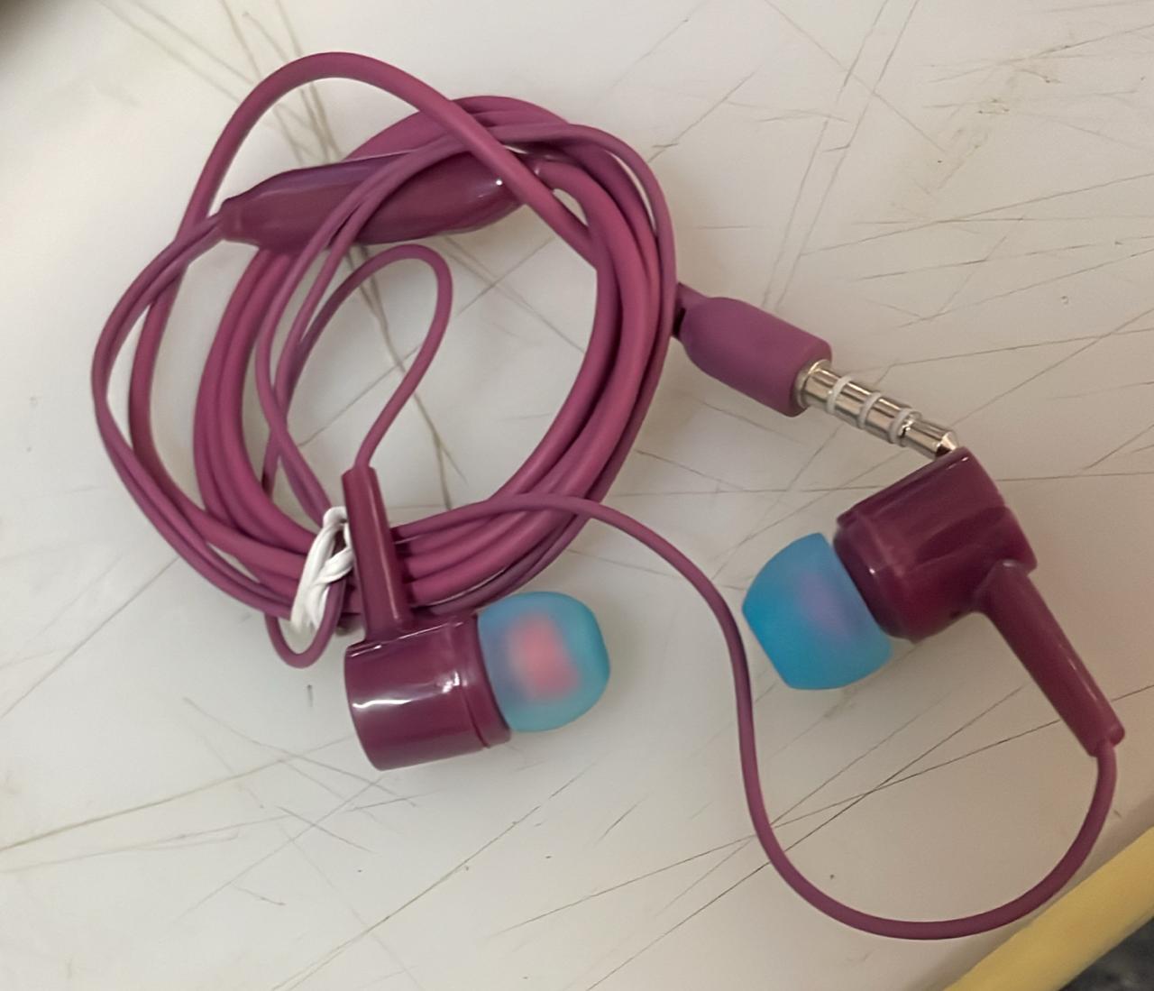 Purple Color Wired Earphone