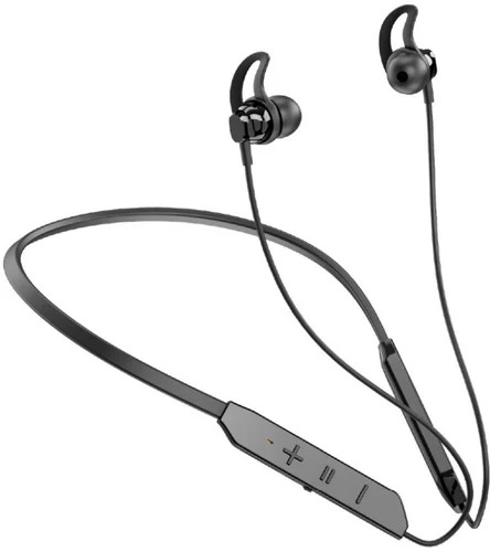 Black Neckband Bluetooth Headset Incoming Call Vibrator