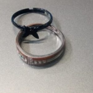 Womens Artificial Finger Rings 2 Piece Metal