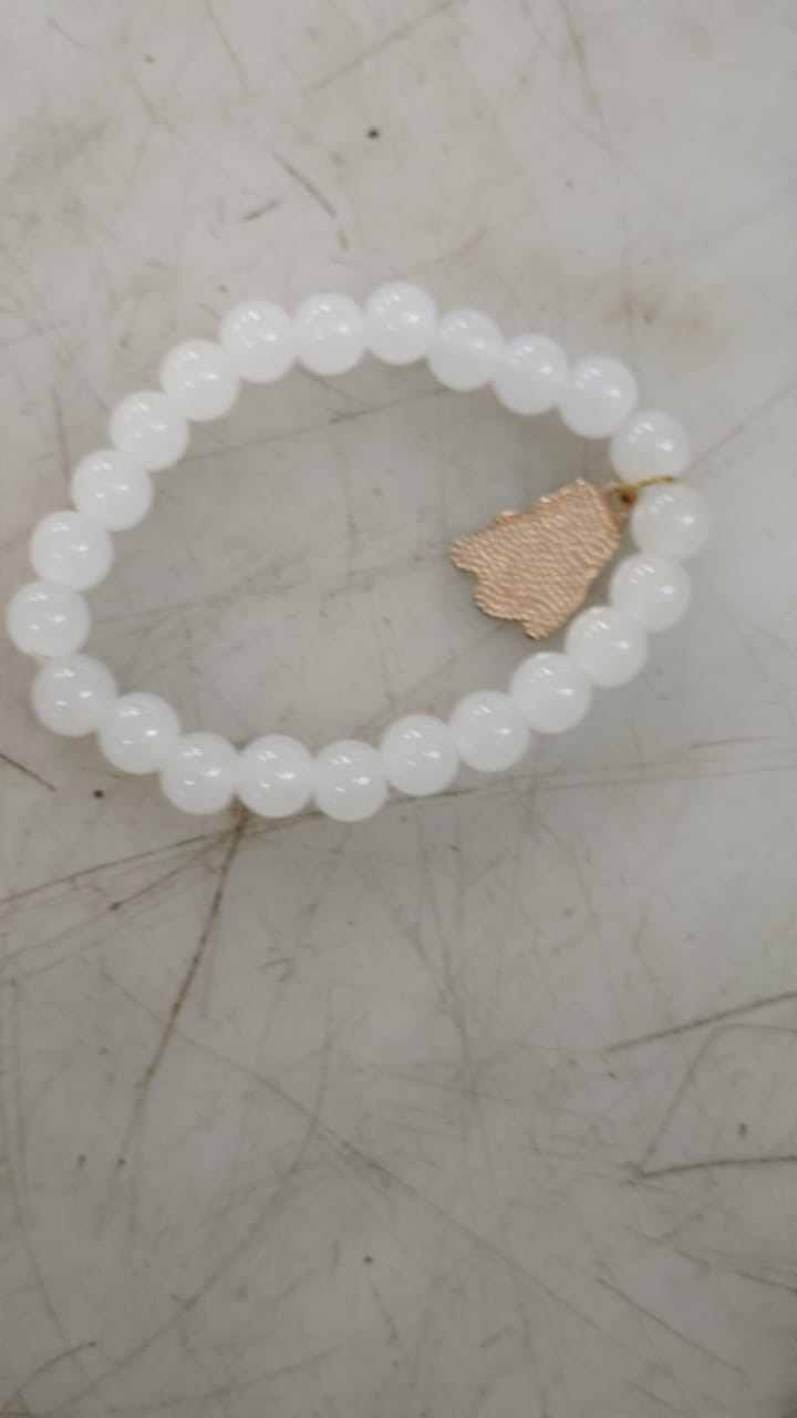Women White Color Hand Bracelet