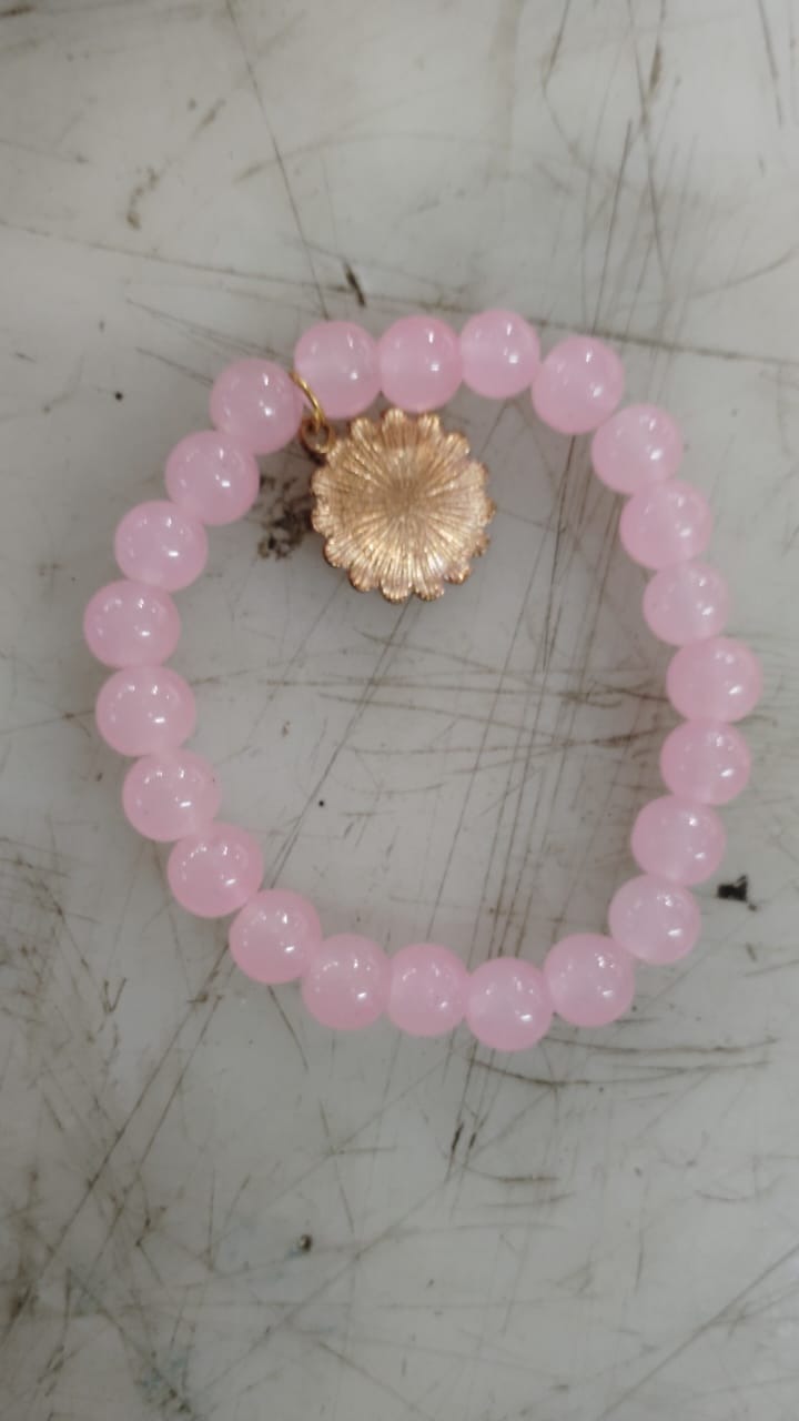 Women Pink Color Hand Bracelet