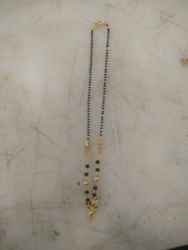 Women Mangalsutra Black And Gold