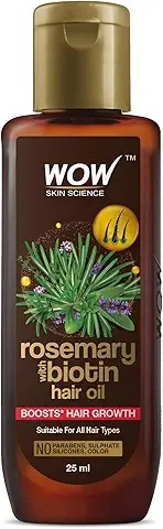 Wow Skin Science Rosemary With Biotin Hair Growth Oil 25Ml