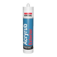 Soudal 425 G White Acryrub Exterior Acrylic Sealant