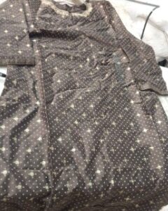 Avaasa Brown Kurta Print Straight Kurta Size Xxl