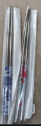 4 Pair Stainless Steel Chopsticks Set Portable Travel Chopsticks