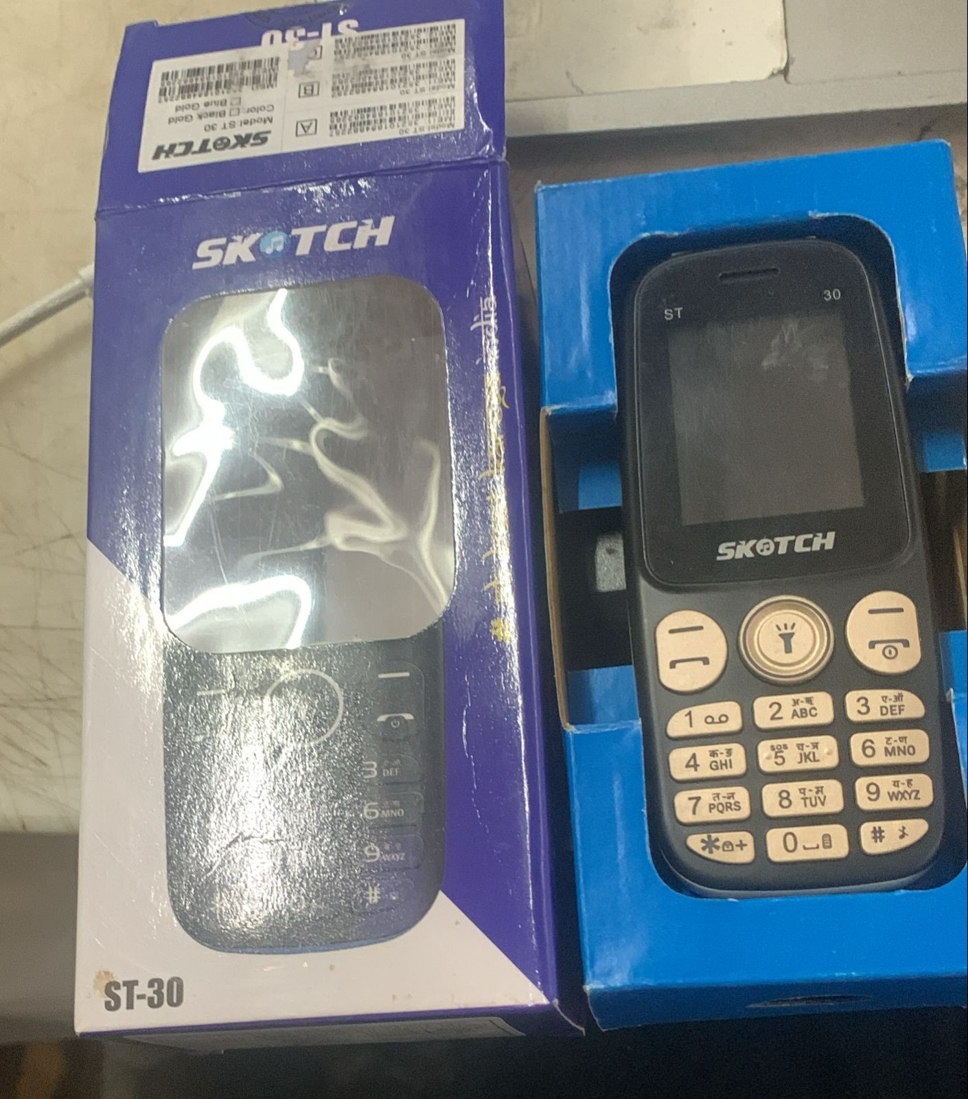 Skotch St 30 Green Color Feature Phone Imei No 352101684662265