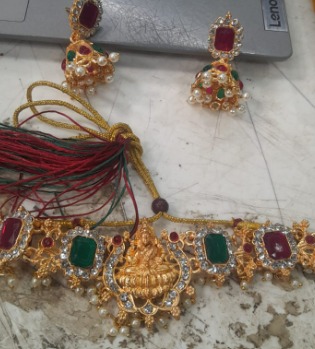 Gold Plated Womens Necklace Set