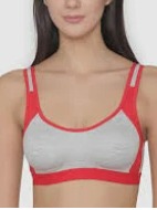 Womens Sports Bra Pink Grey Size 32