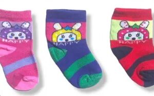 Kids Winter Socks In Multi Color Size 4Y Pack Of 3
