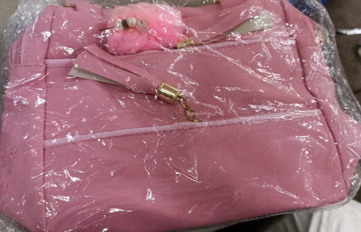 Women Hand Bag Pink Colour