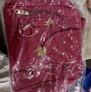 Women Handbag Maroon Colour