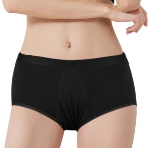 Caredone Black Color Reusable Black Color Pantie For Women Size S