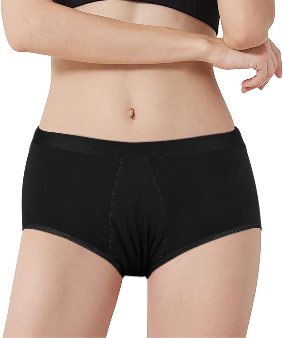 Caredone Black Color Reusable Black Color Pantie For Women Size S