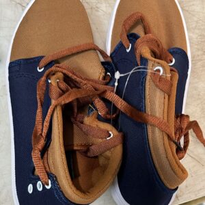 Kids Boy Brown And Blue Colour Running Shoes Size 5
