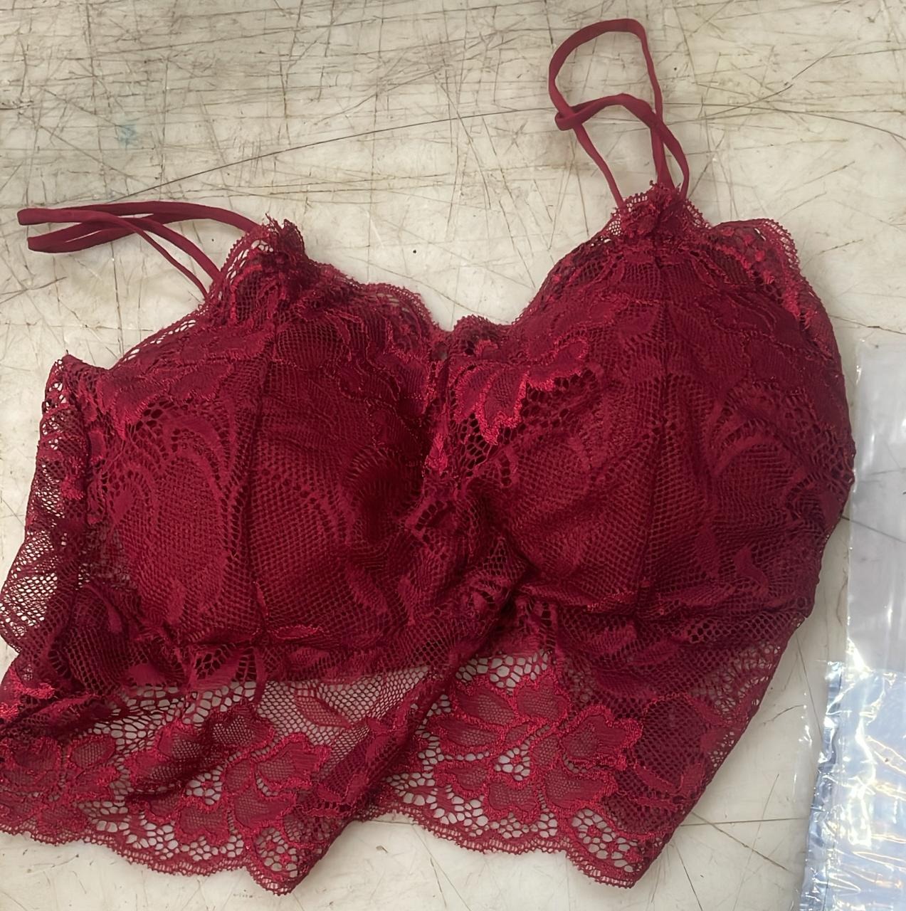 Women Maroon Color Bra Size 28