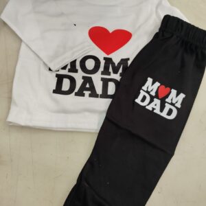 White And Black Colour T Shirt Set For Kids Boys Size 1Y