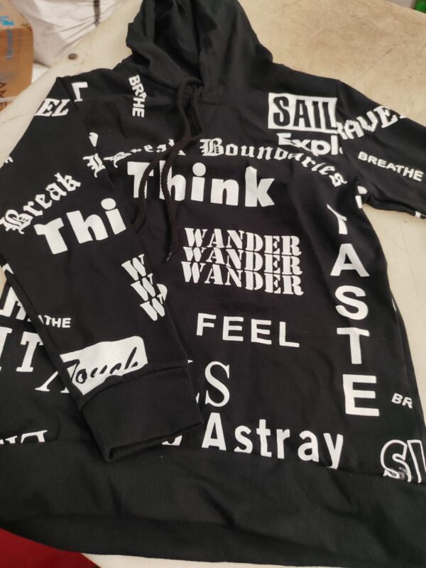 Black Color Hoodie T Shirt For Kids Boys Size 30