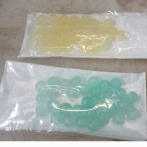 Bracelet Making Glow Round Craft Beads Pista Green And Lemon Yellow 60 Beads