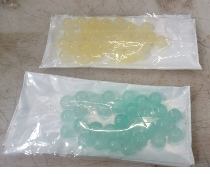 Bracelet Making Glow Round Craft Beads Pista Green And Lemon Yellow 60 Beads