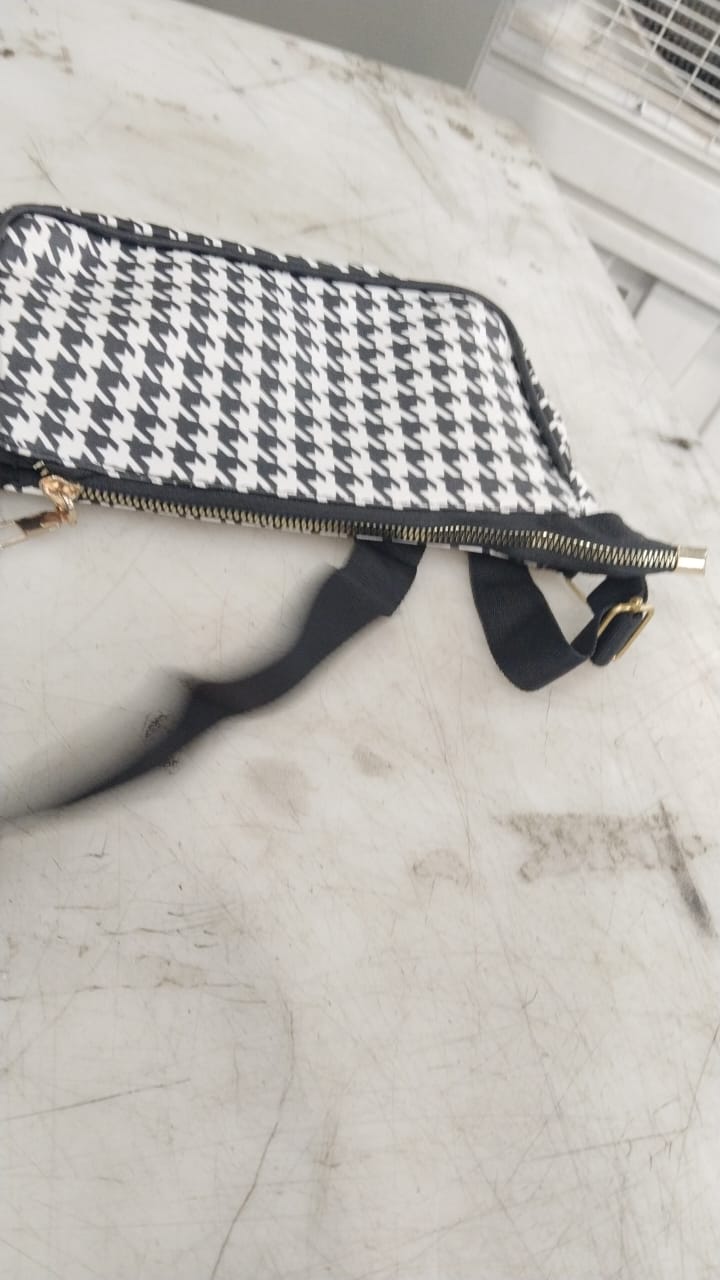 Black And White Color Sling Bag For Women