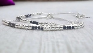 Allure Graceful Anklet For Women And Girls Alloy Toe Anklet 1 Pair