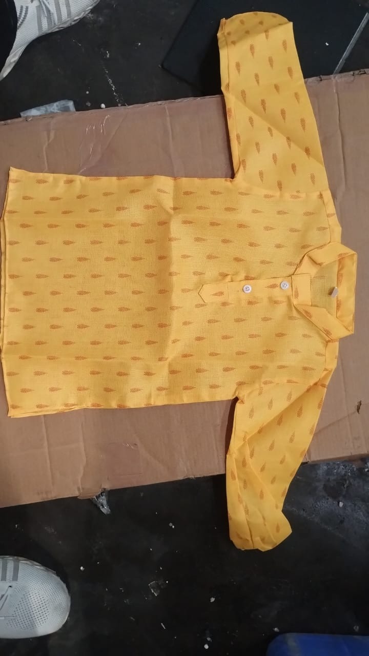 Kids Boys Yellow Kurta Size 20