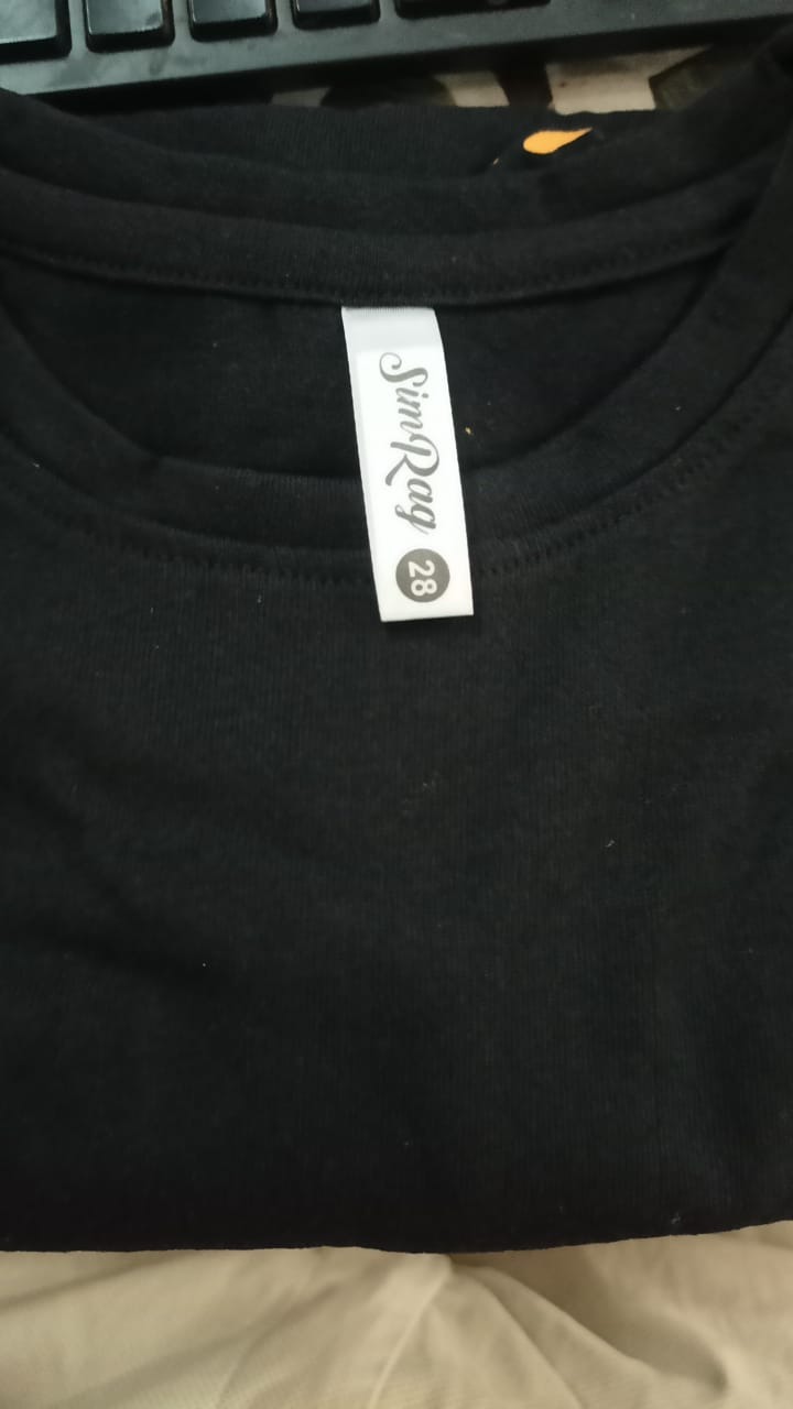 Kids Tshirt Size 28 Color Black