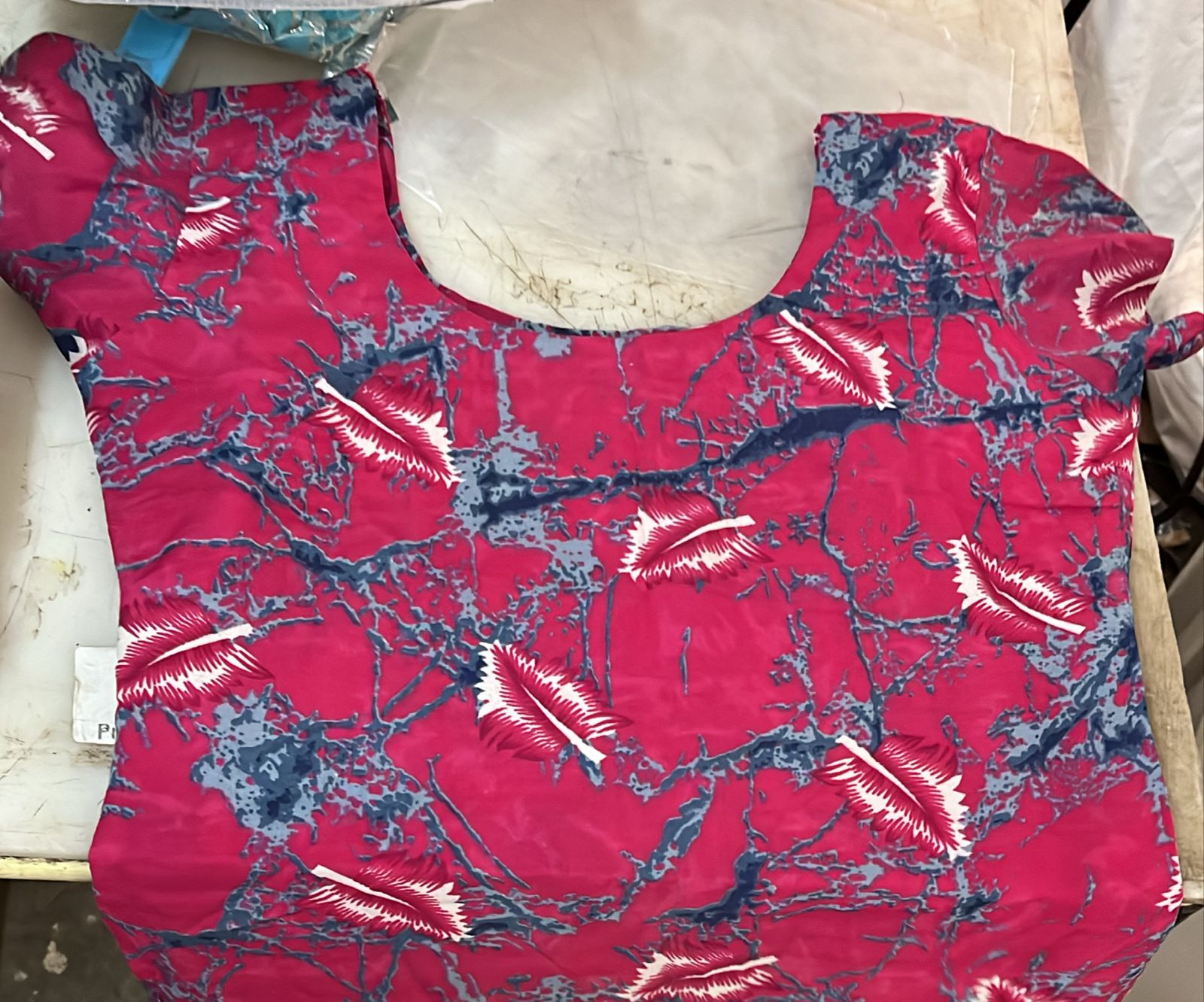 Women Pink Colour Cotton Kurti Size M