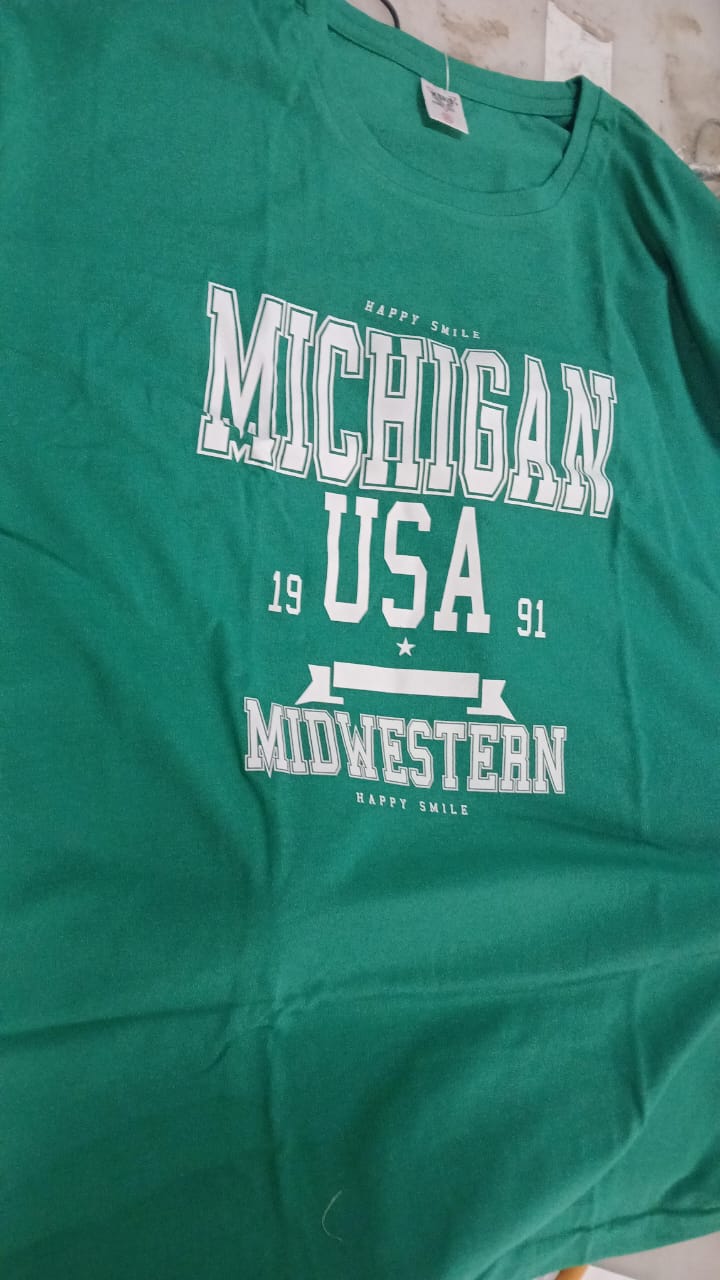 T Shirt For Men Color Green Size Xxl