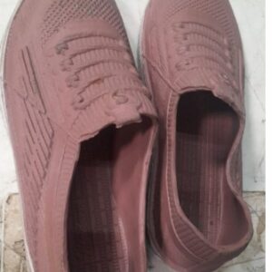Womens Slip On Rubber Shoes Pink Size 5