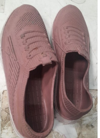 Womens Slip On Rubber Shoes Pink Size 5
