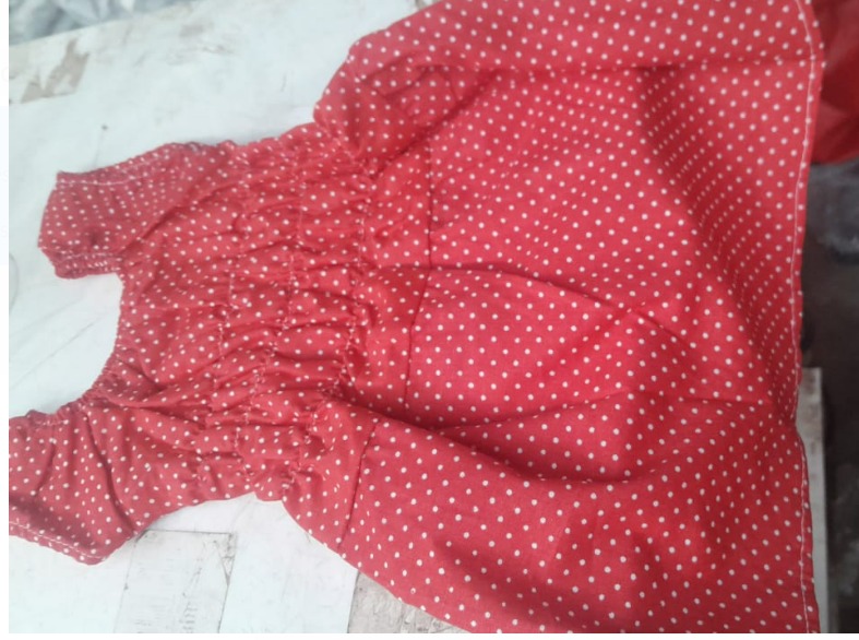 Girls Stylish Frock Red 1 Yrs