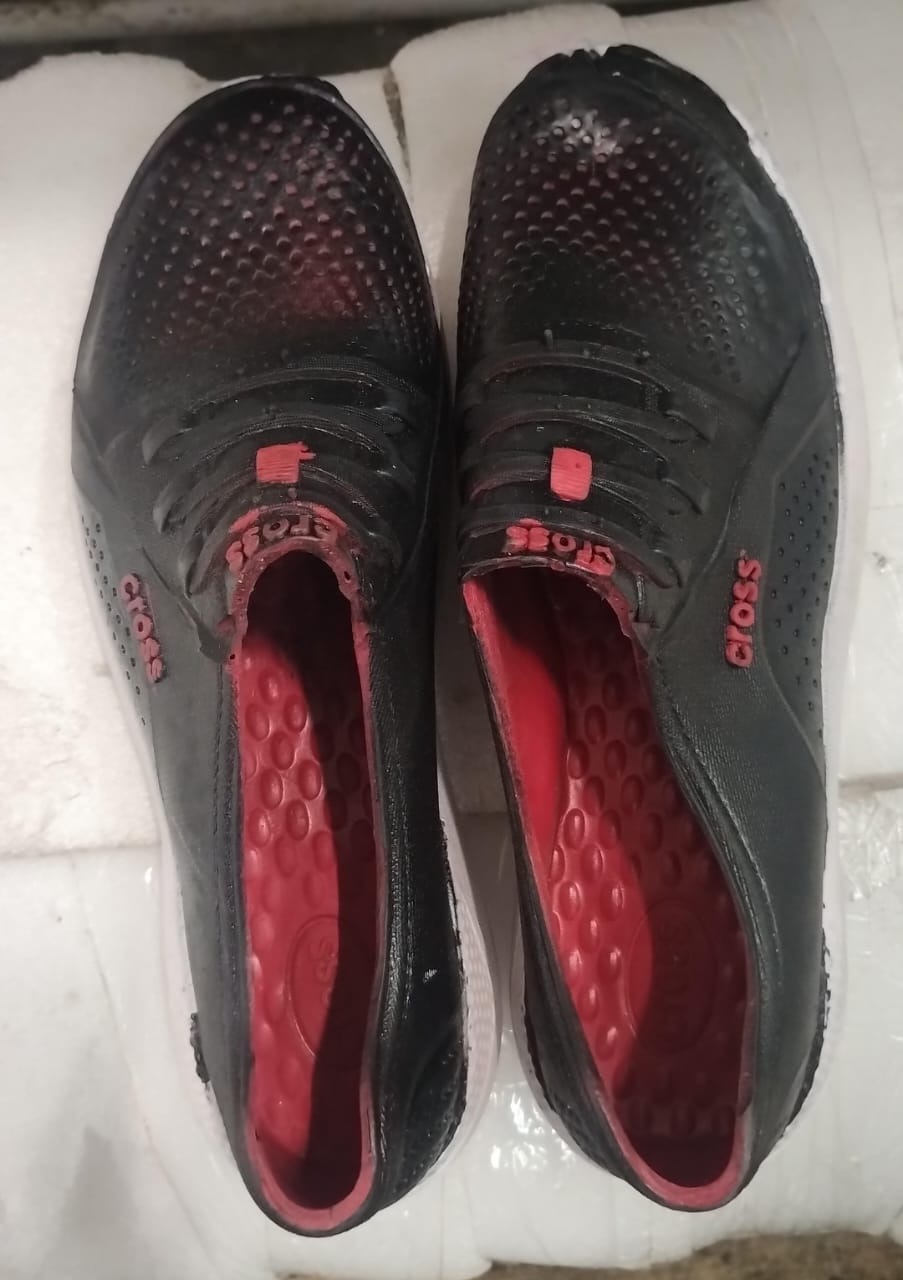 Rubber Shoes For Men Black Size 8