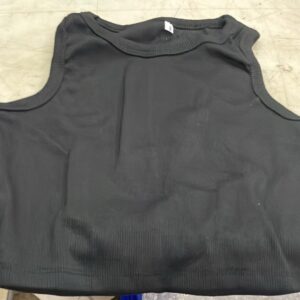 Girl Black Color Without Sleeve Top Size S