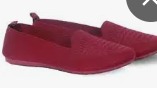 Women Maroon Color Belly Size 7