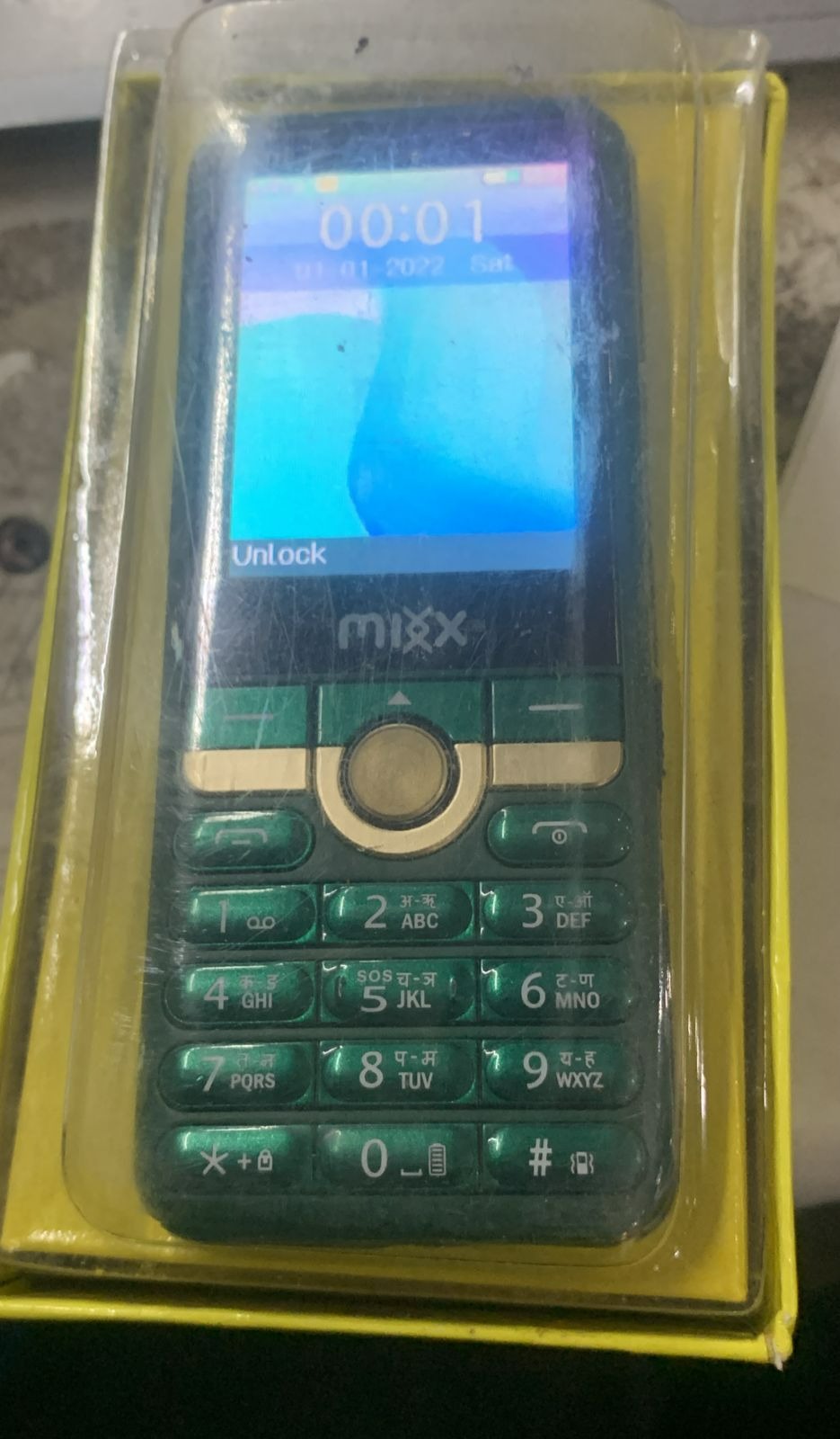 Mixx Elite A50 Green Color Feature Phone Imei No 355607700797809