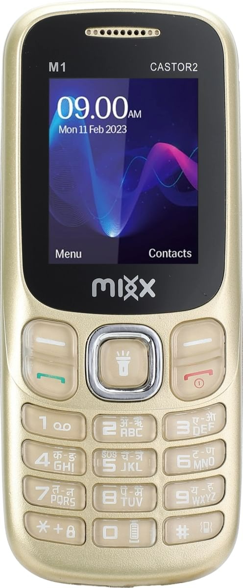 Mixx M1 Castor 2 Feature Phone Golden And Black Imei No 353793115132394