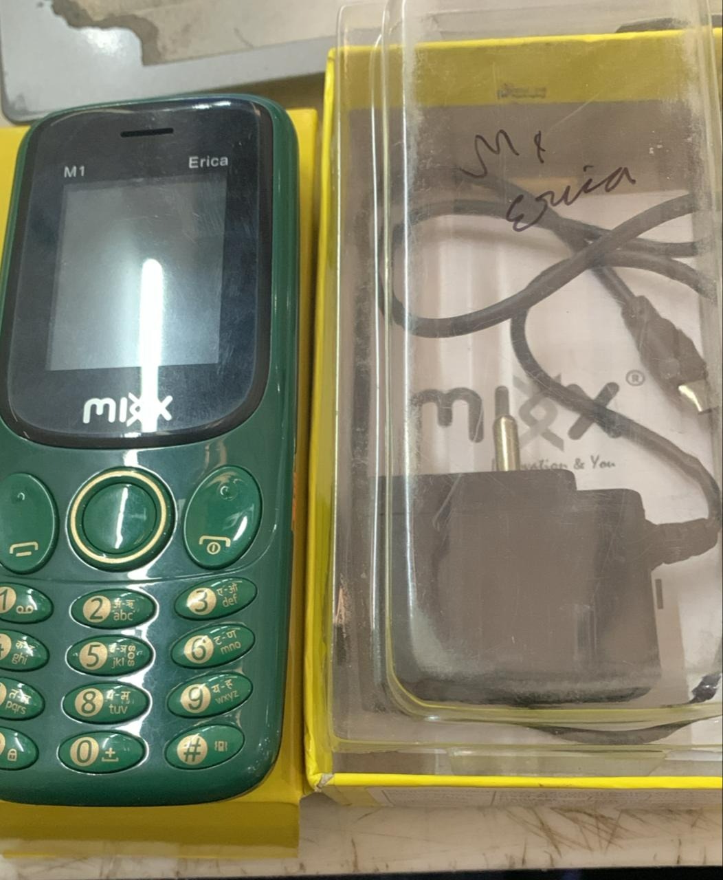 Mixx M1 Erica Green Color Feature Phone Imei No 353793113860368