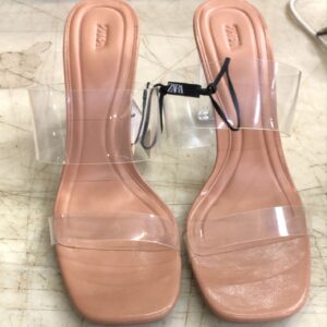 Zara Clear Sale Block Heels Sandal For Women Size 41